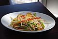 Stir-fried Turnip Cake and Bean Sprouts (5204781988)