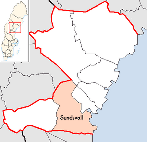 Sundsvall Municipality in Västernorrland County.png