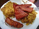 Tacacho con cecina y chorizo (Lima)