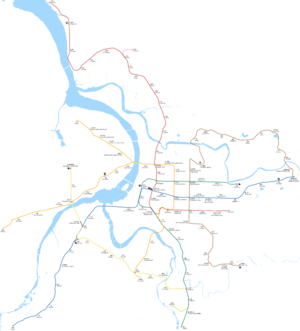 Taipei Metro geographical map