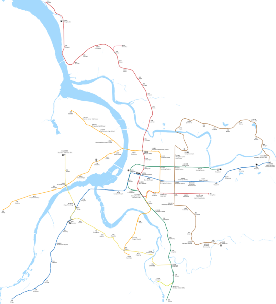 Taipei Metro geographical map