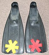 Technisub Ala Swimming Fins with Coloured Fin Grips