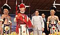 The Prime Minister, Shri Narendra Modi at the Hornbill Festival, at Kohima, in Nagaland on December 01, 2014. The Chief Minister of Nagaland, Shri T.R. Zeliang is also seen