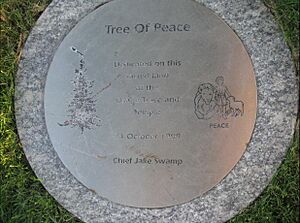 Tree of Peace Society marker Independence Missouri 1999