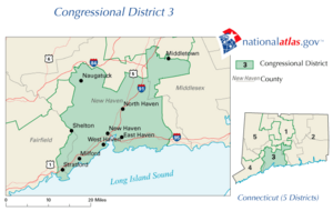 United States House of Representatives, Connecticut District 3 map