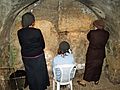 Women praying in the Western Wall tunnels by David Shankbone