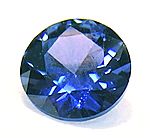 A 0.65-carat (0.130 g) cornflower blue Yogo sapphire