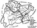 1938 map of interwar county Sibiu