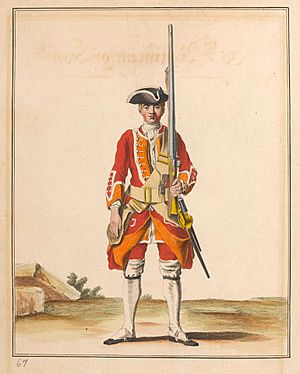 35th Regiment of Foot, 1742