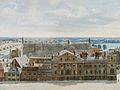 A Panoramic View of London, from the Tower of St. Margaret's Church, Westminster (detail 04, Palace of Westminster)