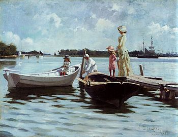Albert Edelfelt - Summer Life in the Islets (1880)