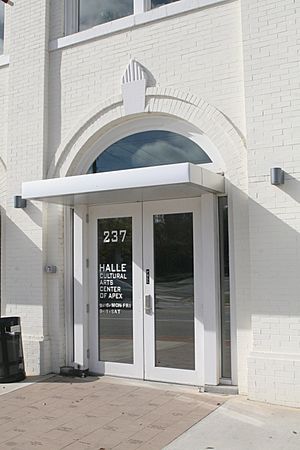Apex NC Town Hall (historic) entrance