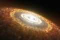 Artist’s Impression of a Baby Star Still Surrounded by a Protoplanetary Disc