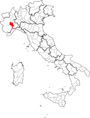 Location of Province of Asti