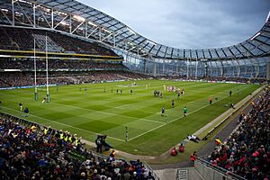 Aviva Stadium seen from Block 312