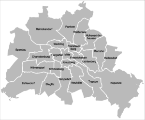 Berliner Bezirke vor 2001