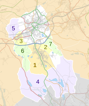Blackburn with Darwen parishes map