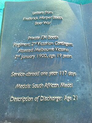 Boer War Memorial soldier