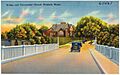 Bridge and Universalist Church, Pittsfield, Maine (65567)