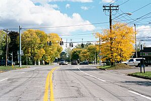 Brighton Monroe County NY Crittenden Road Intersection West Henrietta Road 2001.jpg