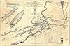 British Revolutionary War map of the Delaware River at Fort Mercer