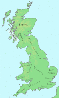 British kingdoms c 800