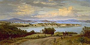Charles Blomfield - Our Harbour from Birkenhead - 1952-11 - Auckland Art Gallery