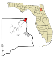 Location in Clay County and the state of Florida