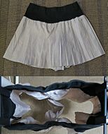 Culotte skirt and interior view