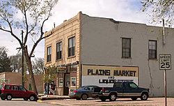 Grocery store on Main Street in Pierce, Colorado