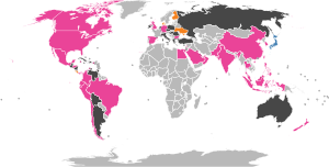 Dunkin Donuts world map