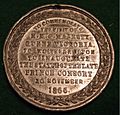 ENGLAND, WOLVERHAMPTON 1866 QUEEN VICTORIA STATUE DEDICATION MEDALLION TO PRINCE CONSORT a - Flickr - woody1778a