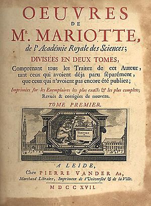 Edme Mariotte - Oeuvres