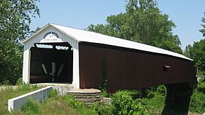 Eugene Covered Bridge from southeast from same level