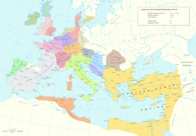 Europe and the Near East at 476 AD
