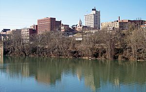 Downtown Fairmont and the Monongahela River in 2006