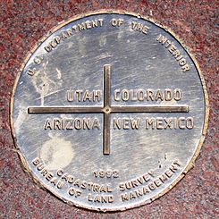Four Corners marker, southwestern United States