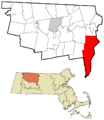 Franklin County Massachusetts incorporated and unincorporated areas New Salem highlighted