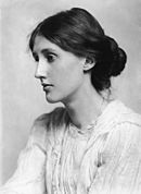 Photograph by Beresford of Virginia Woolf in 1902, her hair arranged in a chignon, like her mother's