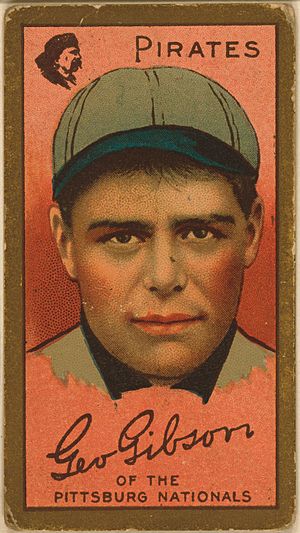 George Gibson baseball card