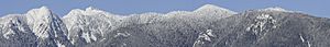 Grouse mountain winter panorama