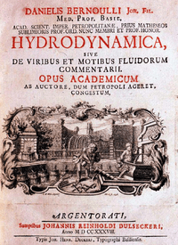 HYDRODYNAMICA, Danielis Bernoulli