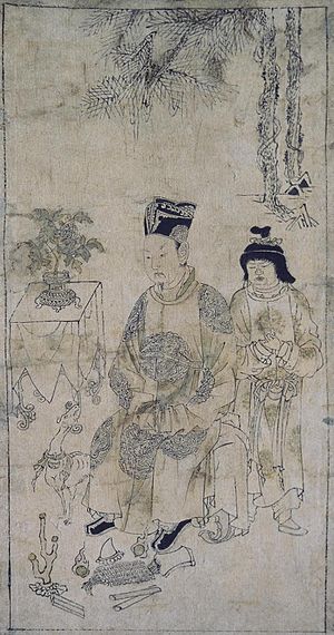 Hermitage Museum XX-2531 Tangut Emperor and a Boy