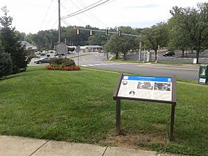 Historic markers for Ravensworth house, Ravensworth CDP, Fairfax County, VA