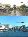 Hurricane Irma 2017 - Miami Beach - South Beach Washington Ave and 15th Street Before and After