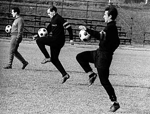 Inter Milan (Appiano Gentile, 1966) - Helenio Herrera, Luís Vinício and Armando Picchi