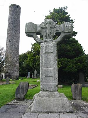 Kells Unfinished Cross and Round Tower