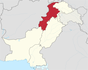 Location of Khyber Pakhtunkhwa