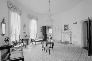 Lemon Hill Mansion, Philadelphia, first floor, south oval room from east 137452pu