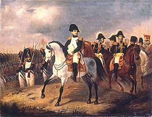 Ludwig Elsholtz Napoleon I. mit seinen Generalen